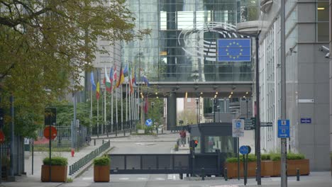 Punto-de-control-de-seguridad-del-Parlamento-Europeo