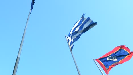 Griechische-Und-Athen-Flagge