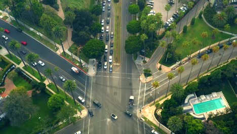 Intersection-in-Beverly-Hills-from-Above