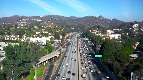 Luftaufnahme-Der-Hollywood-Autobahn