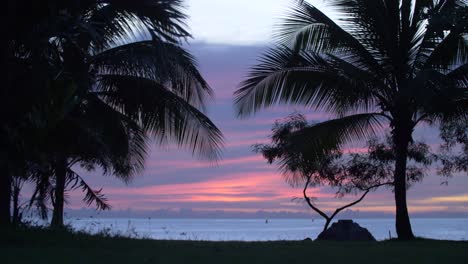 Karibische-Sonnenuntergangsszene