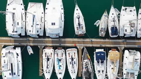 Flying-Over-Yachts-in-Marina