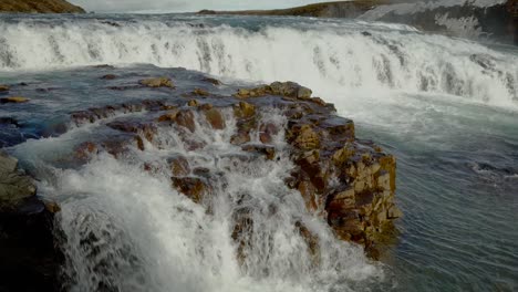 Rocky-Section-of-Gullfoss-Waterfall