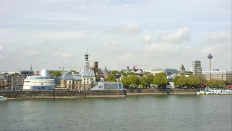 Rhine-Riverbank-in-Cologne-4K