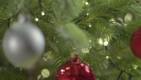 CU-of-Decorations-on-Christmas-Tree-3