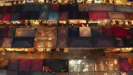 Rachada-Night-Market-Stalls-Aerial-View