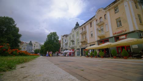 Time-Lapse-of-Colourful-Street-in-Sofia