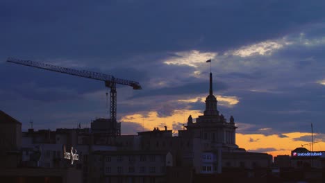 Sunset-Over-Sofia-Skyline-Time-Lapse