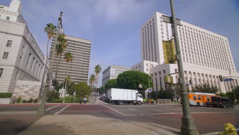 Los-Angeles-Belebte-Kreuzung