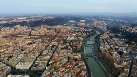 Luftaufnahme-Des-Flusses-Tiber