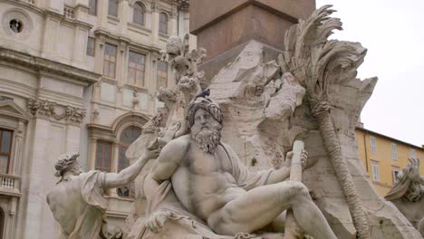 Close-Up-Of-Piazza-Navona-Fountain.