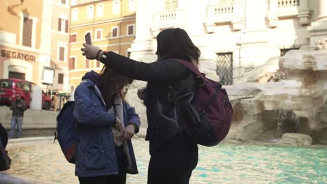 Taking-Selfie-At-Trevi-Fountain