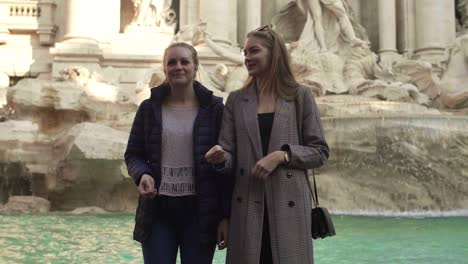 Throwing-Coins-In-Trevi-Fountain