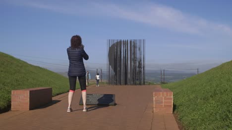 Taking-Photo-Of-Nelson-Mandela-Memorial