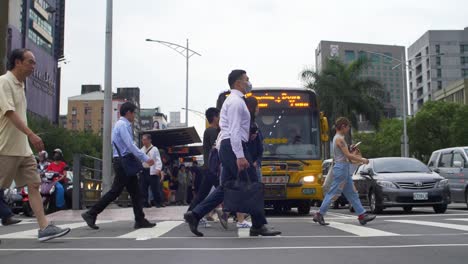 Pedestrians-Crossing-Roads-Low-Down-Taiwan-