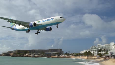 Air-Caraibes-Flight-Arriving-at-SXM
