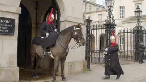 Guard-Marching-and-Checking-on-Horse-Guard-on-Duty