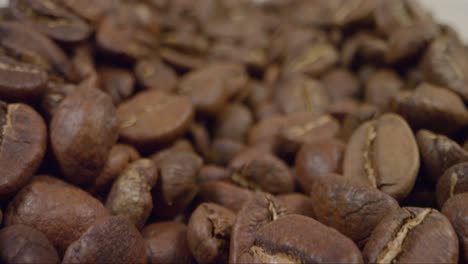 Close-Up-Tracking-Out-Shot-of-Coffee-Beans