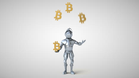 Fun-Knight-With-Bitcoins-Animation