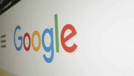 Pan-of-Google-Logo-on-Screen