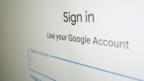 Close-Up-Pan-Google-Sign-In-Webpage