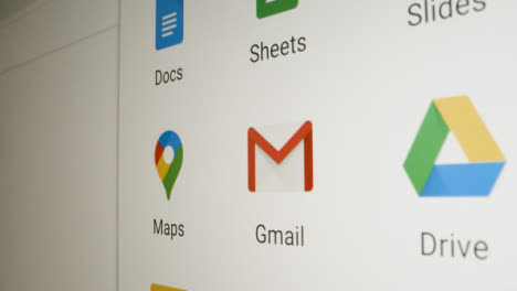 Pan-of-Various-Google-Apps-on-Screen