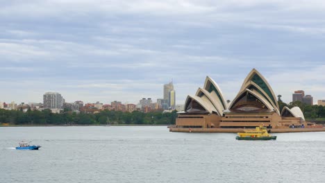Ferry-and-Boat-Passing-Sydney-Opera-House
