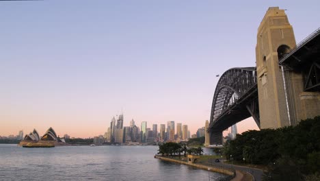 View-of-Sydney-Harbour-Bridge-in-Morning