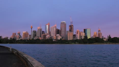 Sydney-City-at-Sunrise-Across-Water
