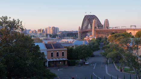 View-of-Empty-Street-with-Sydney-Bridge