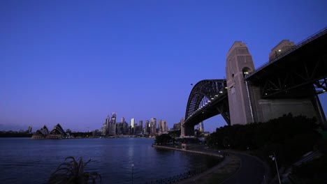 Sydney-Bridge-Harbour-From-Milsons-Point-at-Dawn