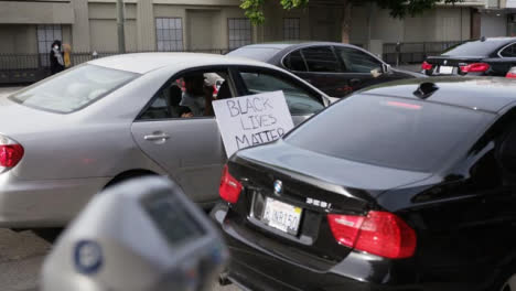 Hollywood-Man-Offering-Water-From-Car-During-Protest