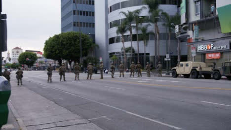 Hollywood-Military-Soldiers-Block-Street