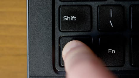 Finger-Pushing-Ctrl-Keyboard-Button-Top-View