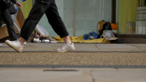 Long-Shot-of-Homeless-Persons-Belongings-In-Doorway-In-Oxford-02