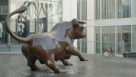 Bull-Statue-outside-Birmingham-Shopping-Mall-