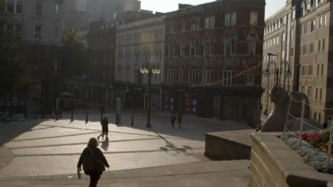 People-Walking-Through-Birminghams-Victoria-Square