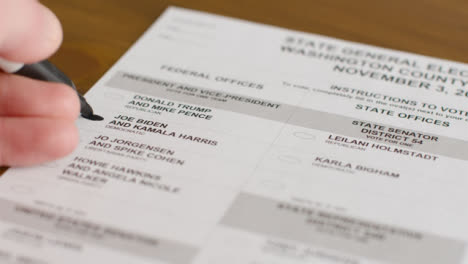Close-Up-Hand-Voting-for-Joe-Biden-on-Ballot-Paper-in-US-Election 