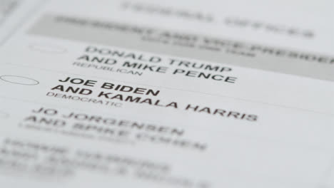Extreme-Close-Up-of-Joe-Biden-Name-on-US-Election-Ballot-Paper