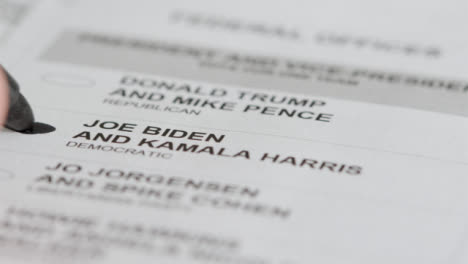 Extreme-Close-Up-of-Vote-for-Joe-Biden-Name-on-Ballot-Paper