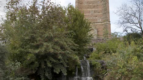 Tilting-Shot-From-Waterfall-to-Cabot-Tower-In-Bristol-England