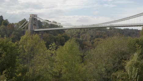 Rising-Shot-of-Clifton-Suspension-Bridge-In-Bristol-England
