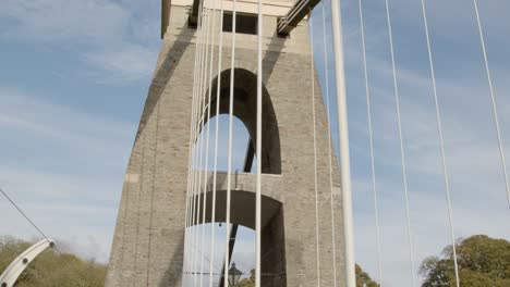 Tilting-Shot-of-Clifton-Suspension-Bridge-In-Bristol