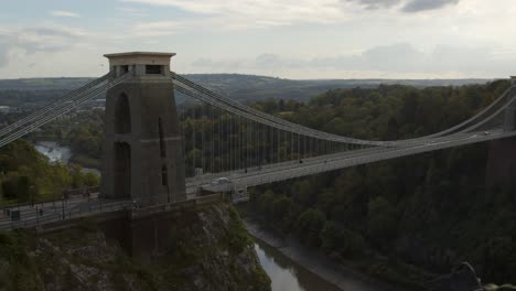 Sliding-Shot-of-Bristols-Clifton-Suspension-Bridge-In-England