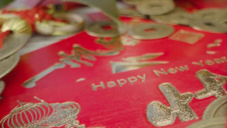 Sliding-Macro-Shot-of-a-Pile-of-Chinese-New-Year-Red-Envelopes