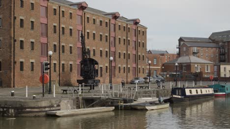 Tracking-Shot-of-Old-Industrial-Docks-