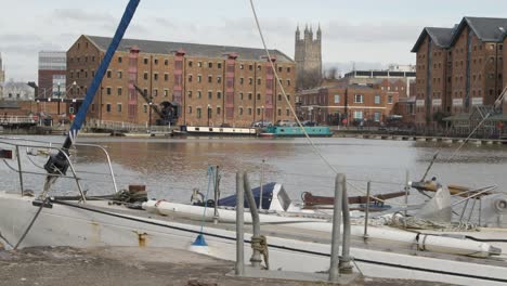 Tracking-Shot-Along-Docks-In-Gloucester