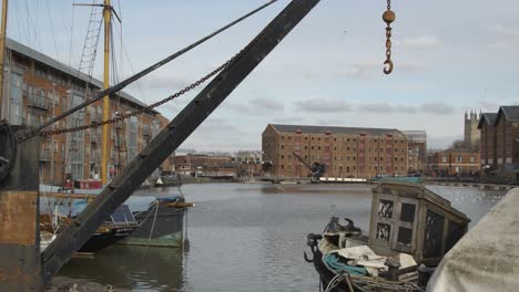 Medium-Shot-of-Docks-In-Gloucester
