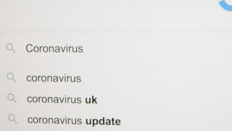 Typing-Coronavirus-in-Google-Search-Bar