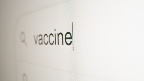 Extreme-Nahaufnahme,-Die-Impfstoff-In-Der-Google-Suchleiste-Eingibt